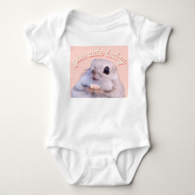 You cute today baby bodysuit (Front)