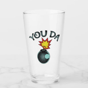 You Da Glitter Bomb Glass