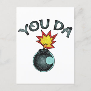 You Da Glitter Bomb Postcard