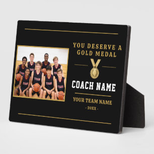 You Deserve a Medal Coach Photo Plaque