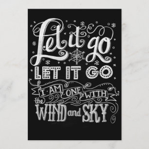 YOU Design! Let it Go Artwork Frozen Invitation