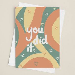 You did it! card