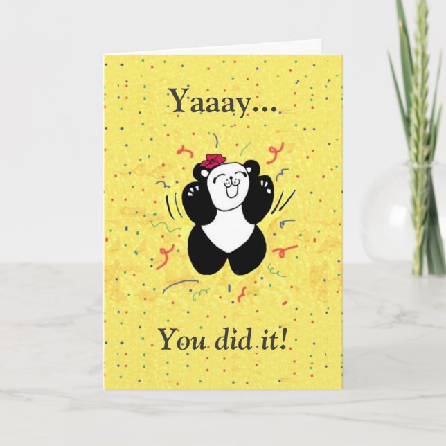 You did it! card (Front)