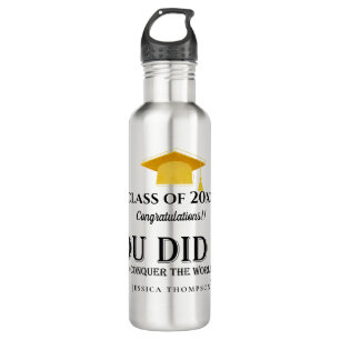 YOU DID IT Photo Class of 2024 Graduation 710 Ml Water Bottle