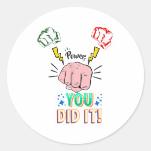 you did it sticker