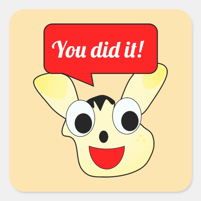 You Did It Stickers (Front)