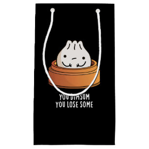 You Dimsum You Lose Some Funny Food Pun Dark BG Small Gift Bag