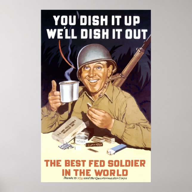 You Dish It Up, We'll Dish It Out Poster (Front)