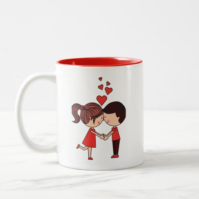 "You Do Me Good" Smug Two-Tone Coffee Mug (Left)