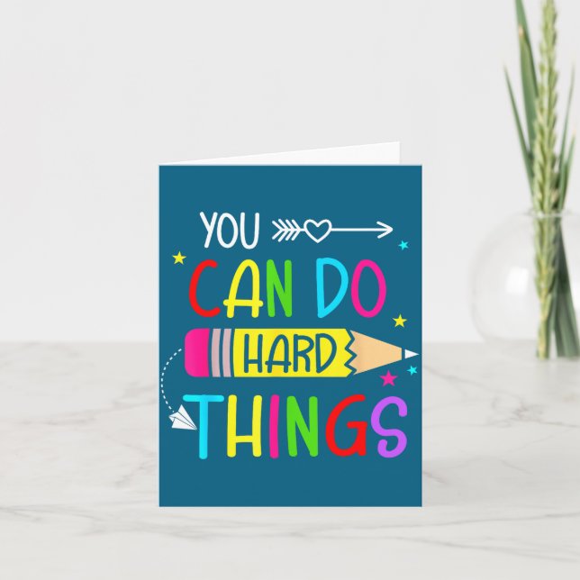 You Do Test Day Can Hard Things Card (Front)
