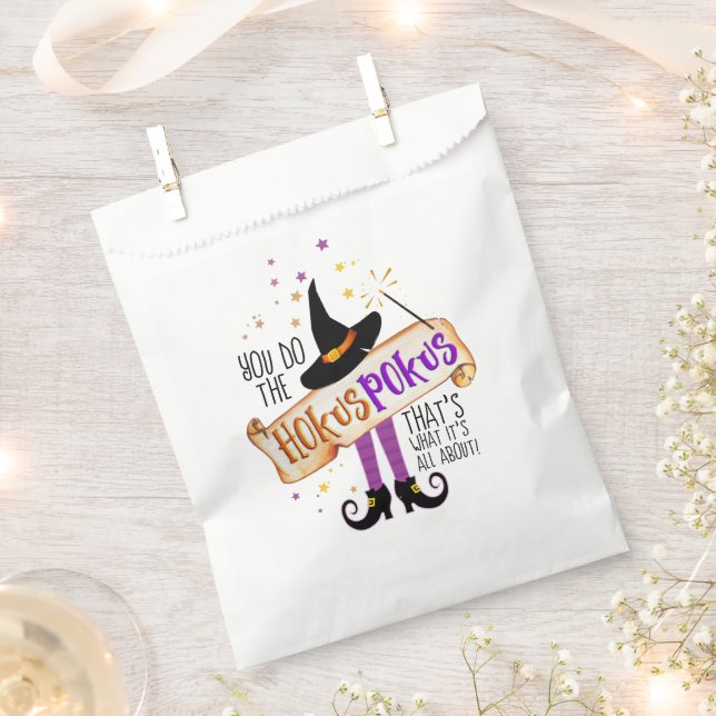 You Do the Hokus Pokus Witch Magic ID982 Favour Bags (Clipped)