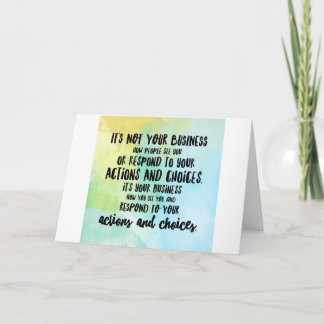 You do you boo - greeting card