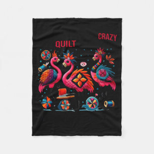 You don't crazy quilt us we can train you Artwork Fleece Blanket