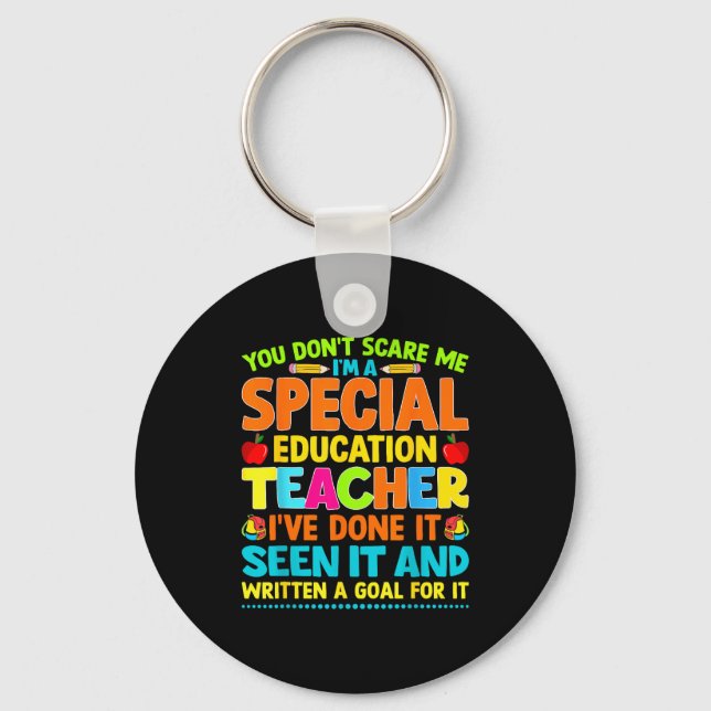 You Don't E Me I'm A Special Education Teacher Men Key Ring (Front)