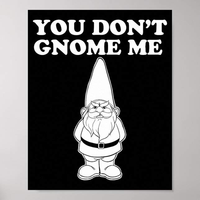 You Don't Gnome Me  Poster (Front)