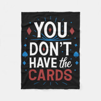 You Don't Have The Cards Zelensky Trump Support Uk Fleece Blanket
