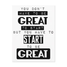 you don't have to be great to start motivational