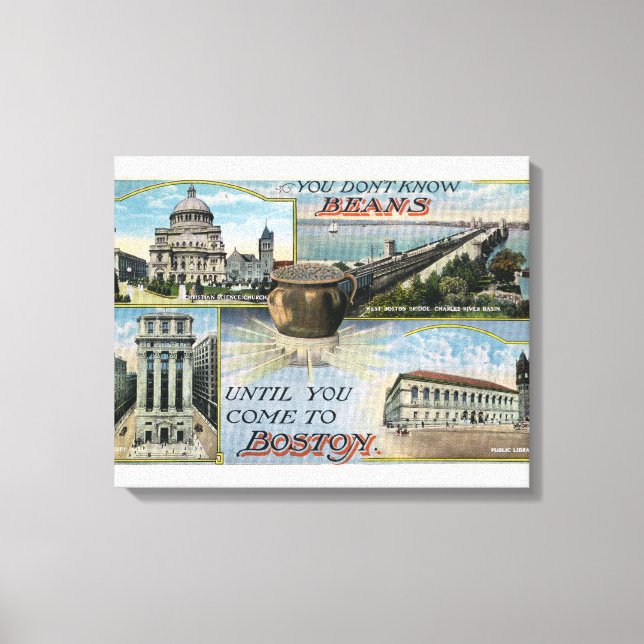You Don't Know Beans, Scenic Views of Boston Canvas Print (Front)