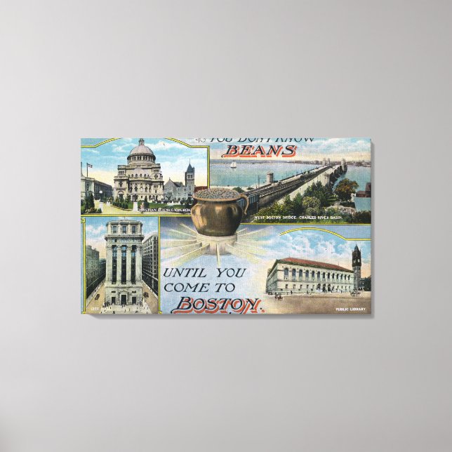 You Don't Know Beans, Scenic Views of Boston Canvas Print (Front)