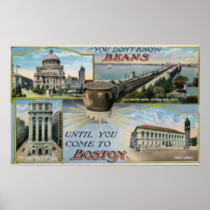 You Don't Know Beans, Scenic Views of Boston Poster
