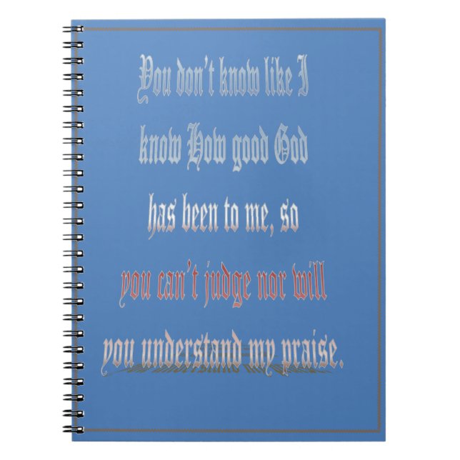 You Don't Know - Journal (Front)