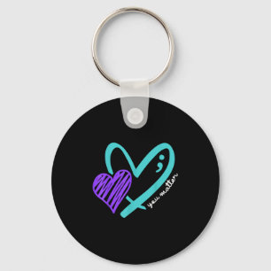 You Don't Let Your Story End Suicide Awareness  Key Ring