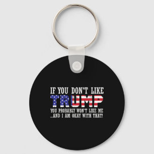 You Don't Like Trump Then You Wont Like Me Key Ring