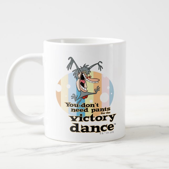 You Don't Need Pants for the Victory Dance™ Large Coffee Mug (Left)