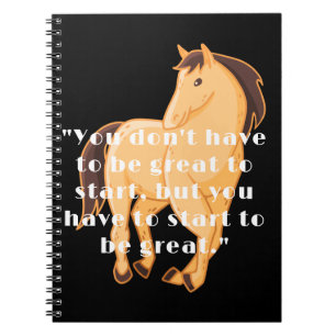 You dont quotes Custom Horse text photo Spiral Notebook