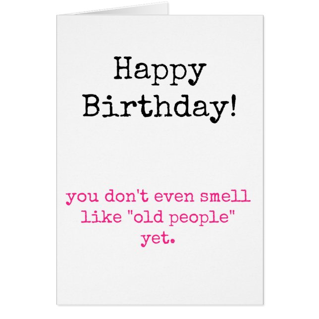 You Don't Smell Old (Front)