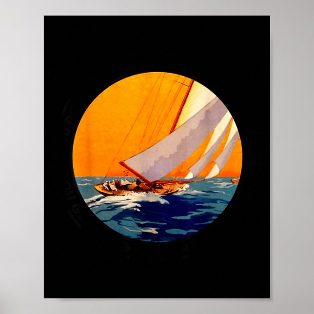 You Don't Stop Sailing When You Get Old Funny Old  Poster (Front)