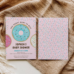You Doughnut Want to Miss Baby Shower Invitation