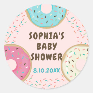 You Doughnut Want to Miss Baby Shower Stickers