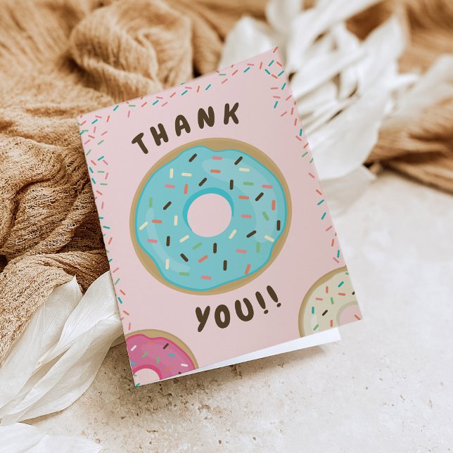 You Doughnut Want to Miss Baby Shower Thank You Ca Invitation (Creator Uploaded)