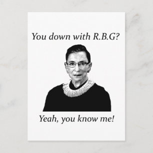 You down with RBG? Postcard
