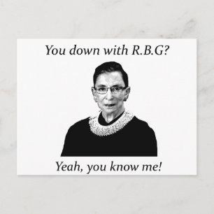You down with RBG? Postcard