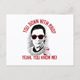 You Down with RBG Yeah You know me Postcard