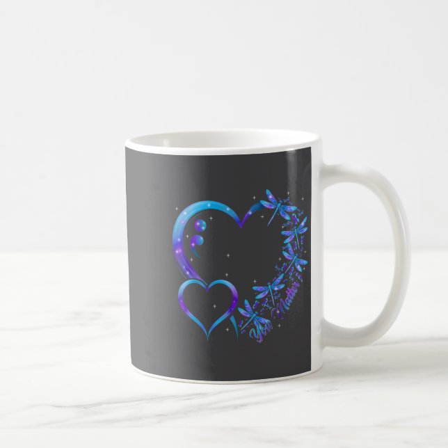 You Dragonfly Suicide Prevention Awareness Men Wom Coffee Mug (Right)