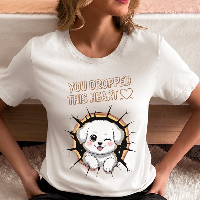 You Dropped This Heart ♡ Cute Puppy  T-Shirt (Creator Uploaded)