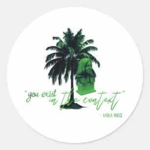 You Exist In The Context (Brat Version) Classic Round Sticker
