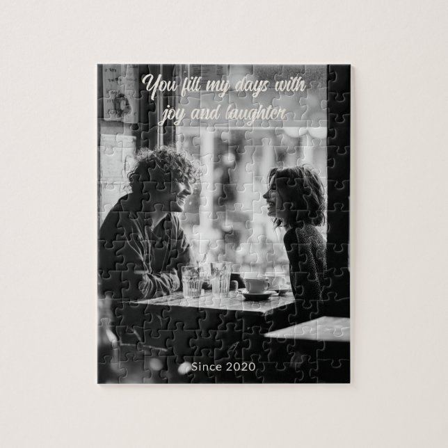 You Fill My Days With Joy – Personalized Love Jigsaw Puzzle (Vertical)