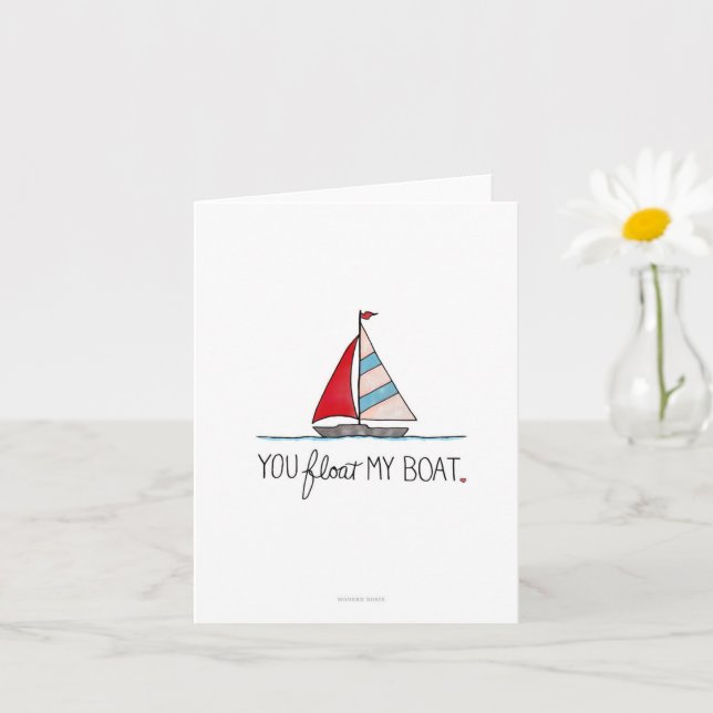 You Float My Boat - Greeting Card (Small Plant)