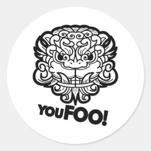 You Foo! Classic Round Sticker