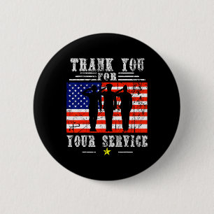 You For Your Services Patriotic - Veterans Day For 6 Cm Round Badge