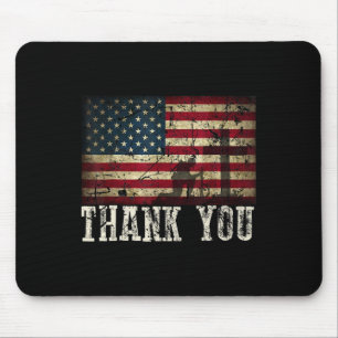 You For Your Services Patriotic - Veterans Day For Mouse Mat