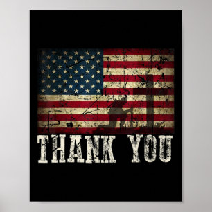 You For Your Services Patriotic - Veterans Day For Poster