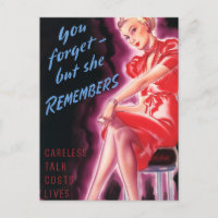 You forget but she remembers poster
