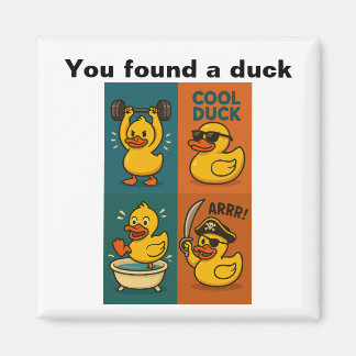 You found a duck - rubber duck hide on cruise ship magnet