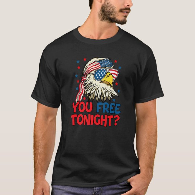 You Free Tonight American Eagle Mullet Usa Flag 4t T-Shirt (Front)