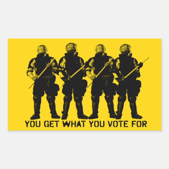 You Get What You Vote For Sticker Set (Front)